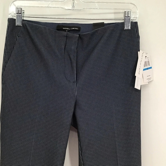 Amanda + Chelsea Stretch Comfort Hounds Tooth Casual Career Pant NWT Size 0 - Picture 3 of 9